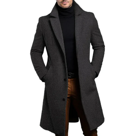 Florian - Men'S Coat With A Stand-Up Collar, Perfect For Winter Days