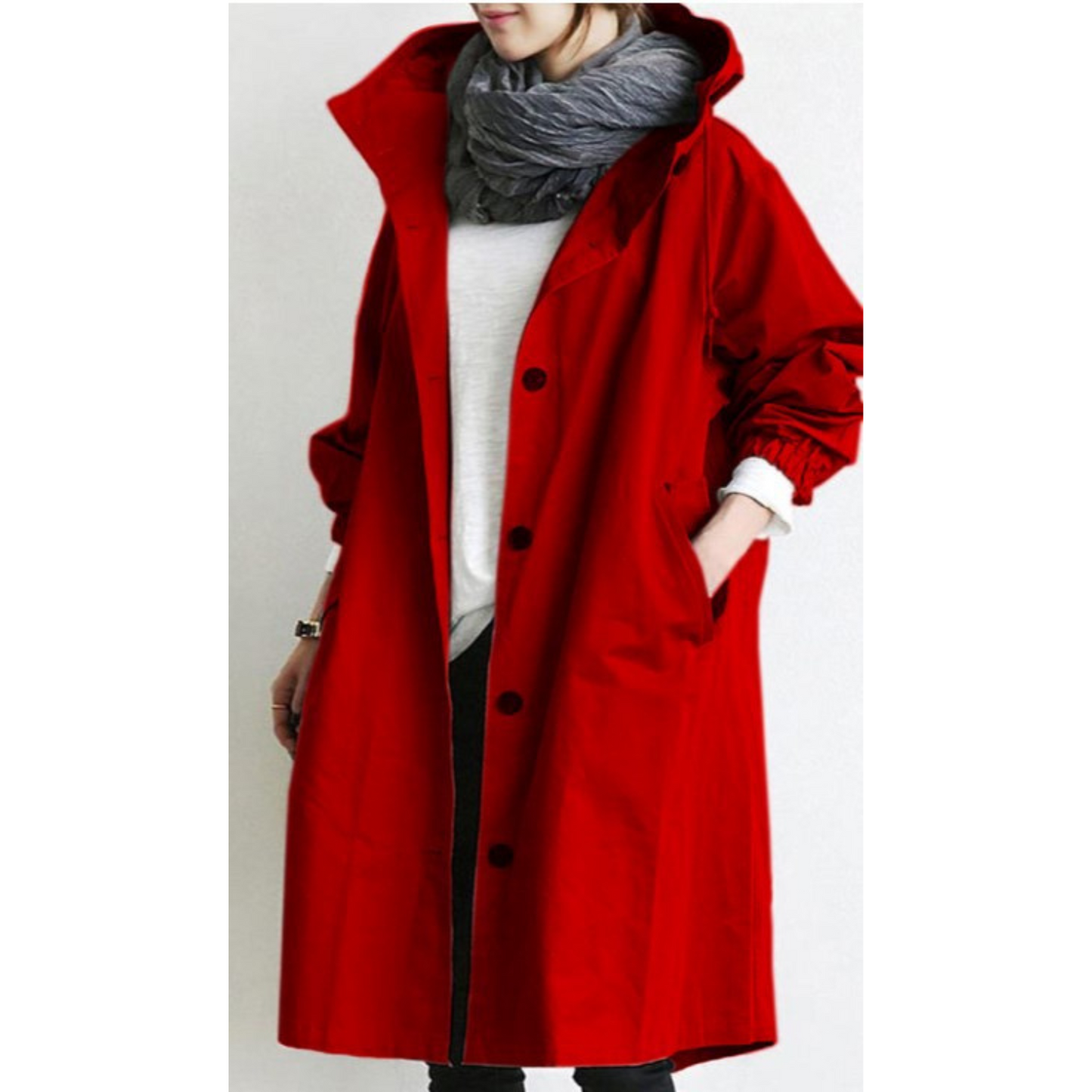 Women'S Windproof And Waterproof Trench Coat